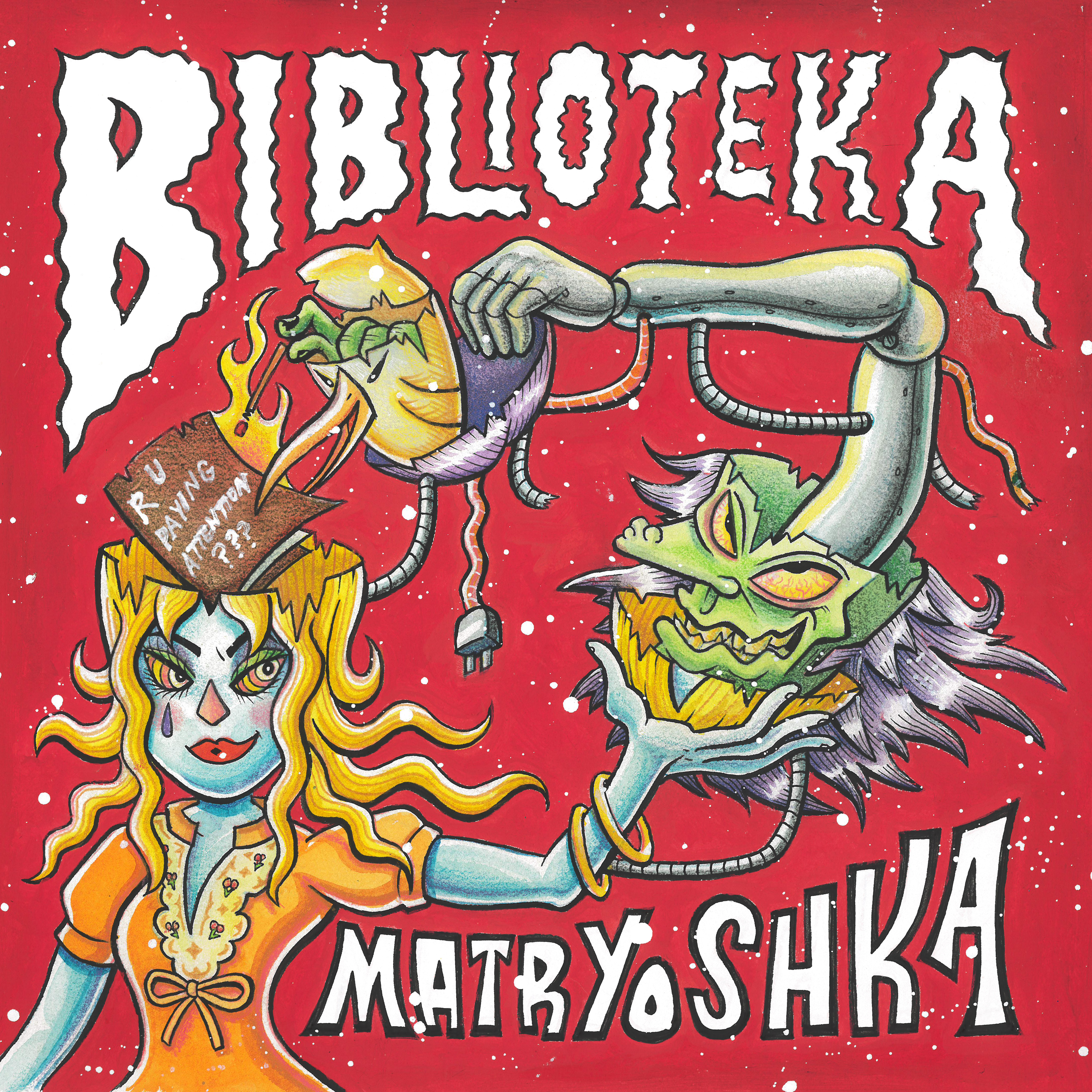 Biblioteka Matryoshka LP cover art by Atom Ivan